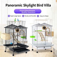 Cage à oiseaux multifonctionnelle de haute qualité, grande capacité, volière avec jouets et nichoir pour perroquets et élevage d'oiseaux