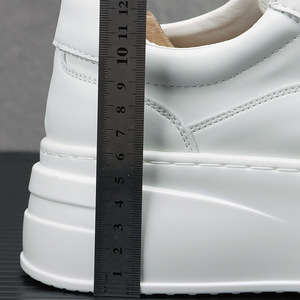 Chaussures de sport tendance rétro à bout en acier pour hommes, nouvelle collection 2025, plateforme blanche rehaussante, chaussures de loisirs d'extérieur – Vente Flash - Product Image 3