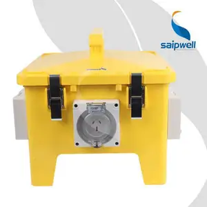Saipwell mobile wasserdichte elektrische wartungs- und Überholungsbox kombinierte industrielle tragbare wasserdichte Steckdose-Box Spinnenschachtel