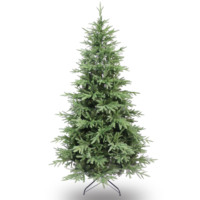 Künstlicher Fichten-Weihnachtsbaum mit Scharnierstruktur und Vorinstallierten Trendigen Warmen Lichtern