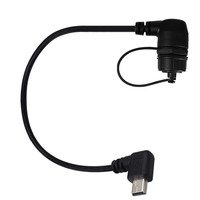 Câble USB B Angle gauche Micro USB-B vers Mini 5P Extension de panneau de données Câble étanche pour tableau de bord voiture camion bateau moto