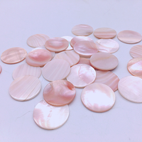 En gros Naturel coquillage plat dos rond rose mère de perle