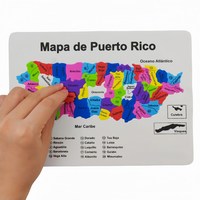 Rompecabezas de espuma Juegos de rompecabezas de EVA personalizados Mapa de Puerto Rico Imprimir Juguete de pensamiento para la familia Niños Adultos