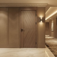 Pintu Kamar Tunggal Desain Modern Berkualitas Tinggi dengan Bukaan Samping dan Permukaan Finishing untuk Penggunaan di Kamar Tidur Apartemen Hotel.