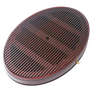 Bandeja ovalada para té con drenaje, de bambú, pequeña mesa para preparar té en seco para uso en el hogar y la oficina, tipo con almacenamiento de agua, mesa de té Kung Fu - Product Image 3