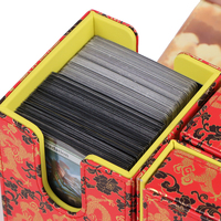 Boîte de rangement pour cartes à collectionner en cuir PU/PVC avec logo gaufré, personnalisable, ODM/OEM