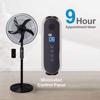 Ventilateur sur pied rechargeable 3 en 1 de 18 pouces, ventilateur électrique robuste avec télécommande pour la maison
