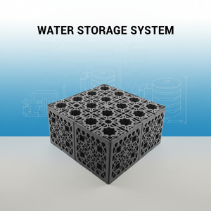 Système de réservoirs modulaires d'infiltration des eaux pluviales en PP haute résistance pour les côtés des autoroutes : capacité de charge de 60 tonnes avec géotextile imperméable - Product Image 3