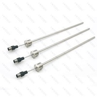 Sensor de Temperatura PT100 de Alta Precisión, 4 Hilos, Clase A, con Conector de Plástico M12