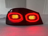 Feux arrière modifiés HD CVC 8ème génération FD2, années 2005-2012, couvercle rouge gris, bande de guidage lumineuse blanche