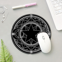 Kawaii tapis de souris rond tapis de bureau tapis de souris pour ordinateur portable tapis de souris pour bureau maison PC clavier d'ordinateur mignon tapis de souris antidérapant tapis de bureau en caoutchouc