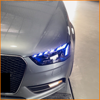 Pour Audi A4 B8 2013 2014 2015 2016, ensemble de phares LED bi-projecteurs style A5 RS5 avec DRL et boîtier noir