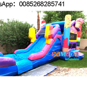 Château gonflable géant avec souffleur intégré, matériau PVC, garantie de 2 ans, parcours d'obstacles pour un jeu excitant - Product Image 4