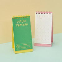 Calendrier hebdomadaire de bureau transfrontalier simple pour l'auto-discipline, le travail et les études, avec suivi des points de présence, planificateur réutilisable en papier artistique