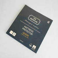 Boîte d'impression papier imprimé personnalisé coin privé protège-matelas dépliant étiquette pour matelas