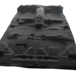 The raw material for making car trunk mat can be thermoplastic felt non-woven fabric used for making car ceiling