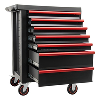 Carrito de Herramientas Resistente de 7 Cajones con Ruedas, Carro de Almacenamiento para Taller Mecánico con Cajones, Caja de Herramientas para Garaje