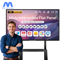 Pizarra Digital Interactiva Inteligente con Pantalla Táctil 4K de 86 Pulgadas, Precio de Fábrica MIDA, IFPD para Enseñanza Escolar, Android, OEM