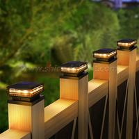Lámpara de Poste Solar para Exteriores, Impermeable, para Patio, Escaleras, Vallas, Jardín, Decoración