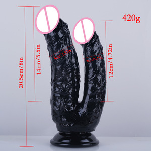 Dildo Realista de Doble Punta con Ventosa para Mujeres, Estimulador de Punto G Vaginal y Anal, Juguete Sexual de Doble Penetración - Product Image 2