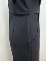 Nouvelle combinaison pantalon large taille haute noire élégante et décontractée pour femme, col rond avec empiècements en dentelle, collection Printemps-Été