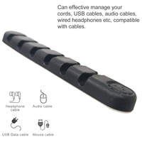 Clips de fixation pour câbles, organisateur de cordons à visser, pince de gestion de câbles en silicone, support de câbles
