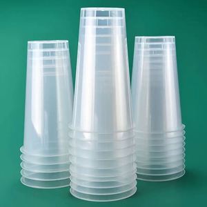 Gobelets en plastique jetables transparents écologiques de 16 oz avec couvercles pour fêtes, logo personnalisé imprimé, diamètre 90 mm, pour thé au lait à bulles Boba et boissons froides - Product Image 1
