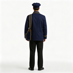 Costume <span class=keywords><strong>de</strong></span> Facteur Vintage pour Hommes, Ensemble Uniforme <span class=keywords><strong>de</strong></span> Facteur Rétro, Déguisement pour Halloween, Carnaval, Fête, Cosplay - Product Image 3