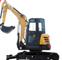 Mini-excavatrice compacte SY50U pour travaux en espace restreint