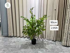 Bonsaï d'intérieur artificiel protégé contre les UV, arbre en plastique simulé jardin botanique, espace extérieur, pots de fête pour le bureau, feuilles plantées - Product Image 4