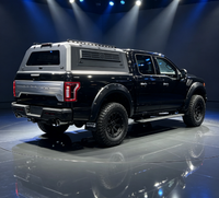 Nouvelle Arrivée - Couvre-Caisse de Camion en Acier, Tri-Pliant, Sans Perçage, Protection Contre la Poussière, Noir Carbone, 4x4 Tout-Terrain, Caisse Arrière, Dodge 3500 Pickup Truck