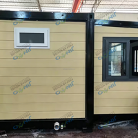 Maison conteneur extensible de 40 pieds, villas préfabriquées de luxe, maisons préfabriquées portables à structure en acier pour jardin, bureau, dortoir