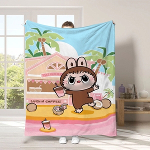 Chăn flanel dễ thương phong cách hoạt hình bán chạy, quà tặng mùa hè cho trẻ em, người lớn và thú cưng - Product Image 5