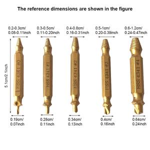 Jeu de 6 embouts d'extracteur de vis endommagés avec boîte à outils Accessoires d'outils à main pour extracteur de vis HSS - Product Image 4