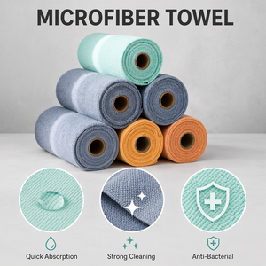 Paquete de 30 Paños de Microfibra Reutilizables de 30x30cm, 180gsm, Toallas Suaves para Secar, con Logotipo Personalizado, para Cocina, Hogar, Muebles y Platos - Product Image 3