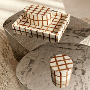 Handmade Resin Inlay Decorative <b>Box</b> | Luxury Storage & Jewelry <b>Box</b> | Lattice Pattern Resin <b>Box</b> Home Decor Gift <b>Box</b>, Custom color - Product Image 1