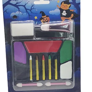 Profesional Halloween colores gato Tigre Animal Zombie <span class=keywords><strong>fantasma</strong></span> sangre crayón maquillaje arte para fiestas de niños juegos de <span class=keywords><strong>pintura</strong></span> facial - Product Image 1