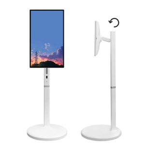 27"Portable Smart Touch Screen <b>TV</b> Android 13 Rotatable TouchScreen Rolling Monitor Television on Wheels Portable <b>Tv</b> - Product Image 1