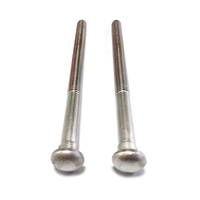 Boulons de rail non standard en acier inoxydable finition brute, tête ovale, grade A2-70 et A4-80, pour voies ferrées