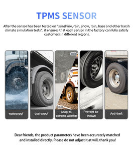 CAREUD Wireless TPMS Tire Pressure Monitoring System Temperature Monitor for RV <b>Caravan</b> Internal External Sensor - Product Image 5