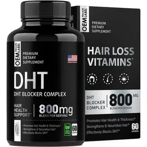 Hair Loss Supplement DHT Blocker Capsules Biotin Saw Palmetto Supplement Vegen Healthy Strong Hair Hair Vitamins Growth Capsules