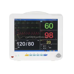 Monitor multiparámetro de monitor de signos vitales de salida cardíaca con pantalla Tft a color de alta calidad para Icu