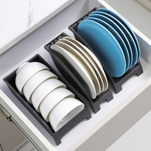 Kitchen Counter Cabinet Organizer Reusable Seasoning Holder Plastic Plates Bowls <b>Dish</b> Drainer Dying <b>Rack</b> Desk Storage Holder - Product Image 4