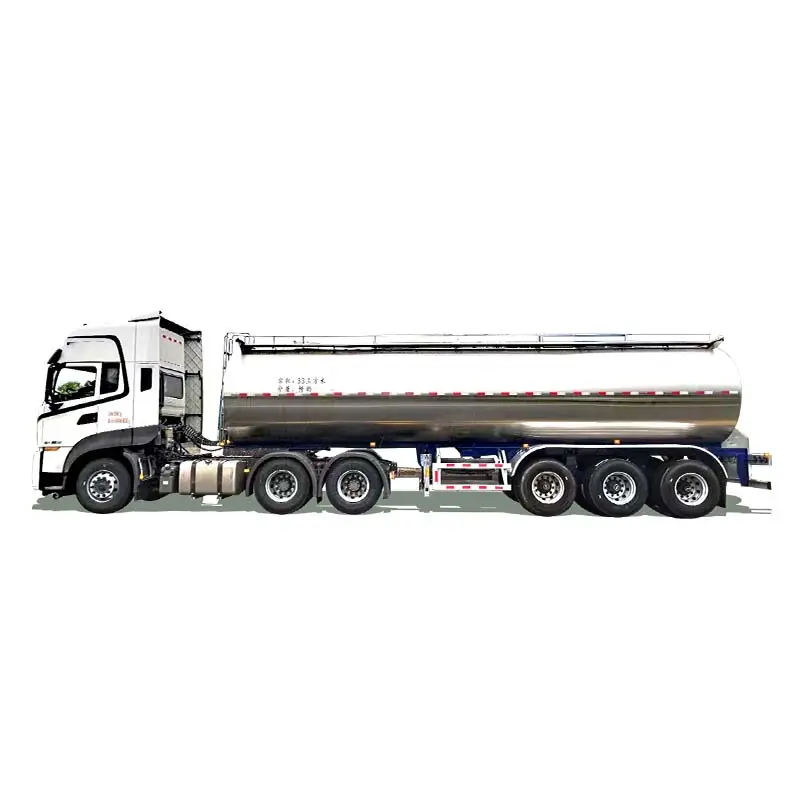 Dongfeng new or used large capacity 33m3 milk transport semi-trailer truck with cheap price