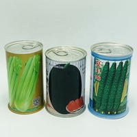 Vente en gros Boîte de conserve facile à ouvrir 250ML 450ML 1000ML Emballage métallique en aluminium pour légumes graines liquides et aliments en conserve