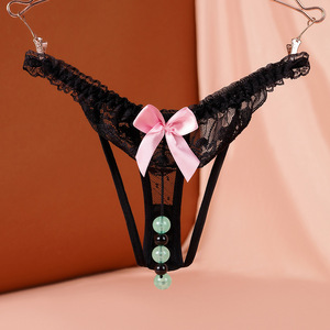 Đồ lót gợi cảm của phụ nữ sáng ngọc trai massage thong mở chuyển đổi không cất cánh Châu Âu và Mỹ hộp đêm đồ lót - Product Image 6