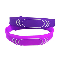 Pulsera RFID de Silicona Ajustable con Impresión a Todo Color, NFC 213 de 13.56mhz y Código QR