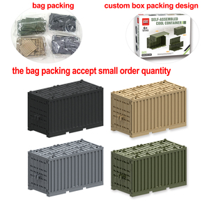 Set di accessori per attrezzature militari con Logo personalizzato WW2 esercito giocattolo di guerra Mini soldati figura contenitore modello <span class=keywords><strong>casa</strong></span> blocco ragazzo - Product Image 2