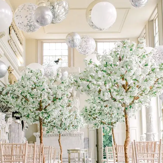 Özel tasarım yapay kiraz çiçeği ağacı düğün dekorasyon için yapay kapalı ağaç