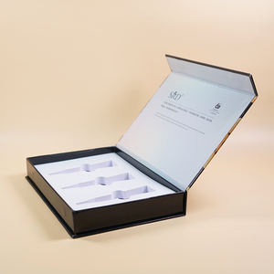 Nova moda estilo livro forma magnética papelão duro papel embalagem caixa com espuma EVA inserir caixas de presente magnético atacado - Product Image 3